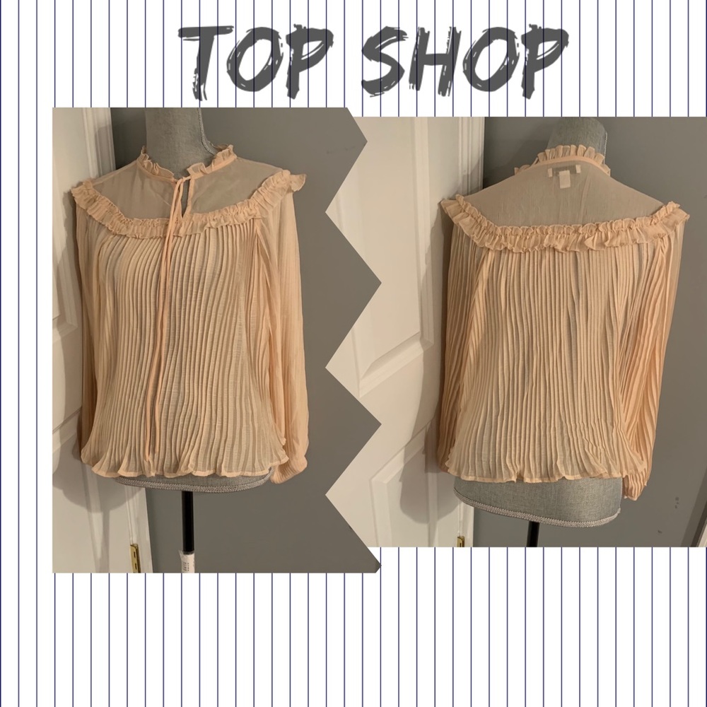 Beautuful flowy blouse Sz US 4 so pretty!!!
